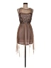 Lush 100% Polyester Brown Cocktail Dress Size M - photo 1