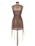 Lush 100% Polyester Brown Cocktail Dress Size M - photo 2