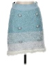Pinko Tweed Teal Casual Skirt Size S - photo 1
