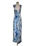 Clara Sun Woo Graphic Blue Cocktail Dress Size S - photo 1