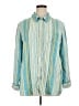 D&Co. Stripes Teal Long Sleeve Button-Down Shirt Size XL - photo 1
