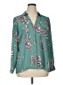 Candie's 100% Polyester Floral Teal 3/4 Sleeve Blouse Size XL - photo 1