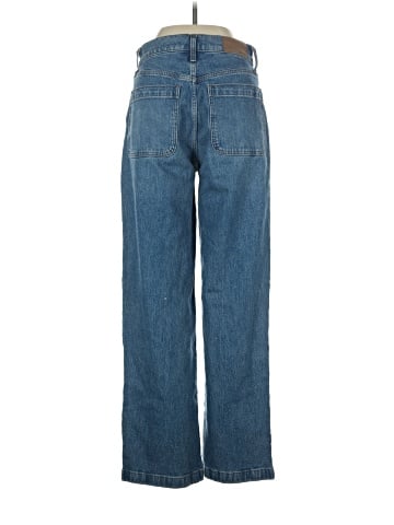 Madewell The Emmett Wide-Leg Jean in Lakecourt Wash: Patch Pocket Edition (view 2)