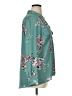 Candie's 100% Polyester Floral Teal 3/4 Sleeve Blouse Size XL - photo 4