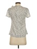 Ann Taylor Ivory Short Sleeve Blouse Size 0 - photo 2