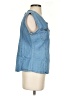 Bill Blass 100% Cotton Blue Sleeveless Button-Down Shirt Size S - photo 6