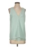 Cooper & Ella 100% Polyester Green Sleeveless Blouse Size Sm (1) - photo 1