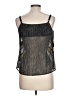 Doe & Rae 100% Polyester Black Tank Top Size L - photo 2