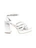 Bamboo Metallic Silver Sandals Size 6 - photo 1