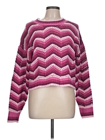 Pink Rose Pullover Sweater (view 1)