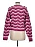 Pink Rose Chevron-herringbone Pink Pullover Sweater Size L - photo 2