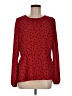 Boden 100% Polyester Red Long Sleeve Blouse Size 10 - photo 1