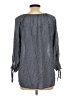 Fred David Gray Long Sleeve Blouse Size L - photo 2