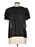 CeCe 100% Polyester Black Short Sleeve Blouse Size L - photo 1