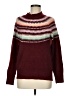 fat face Color Block Burgundy Turtleneck Sweater Size 8 - photo 1