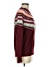 fat face Color Block Burgundy Turtleneck Sweater Size 8 - photo 4