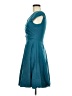 Messic Solid Teal Cocktail Dress Size M - photo 5
