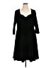 Assorted Brands Solid Black Cocktail Dress Size 1X - photo 1
