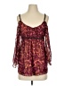 Boston Proper 100% Polyester Burgundy 3/4 Sleeve Blouse Size 4 - photo 1