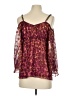 Boston Proper 100% Polyester Burgundy 3/4 Sleeve Blouse Size 4 - photo 2