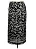 Talbots 100% Silk Paisley Black Silk Skirt Size 14 - photo 2