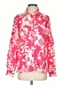 Lands' End Floral Pink Long Sleeve Blouse Size S - photo 1
