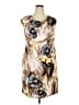 Connected Apparel Print Tan Casual Dress Size 18 - photo 1