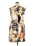 Connected Apparel Print Tan Casual Dress Size 18 - photo 2