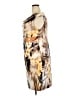 Connected Apparel Print Tan Casual Dress Size 18 - photo 5