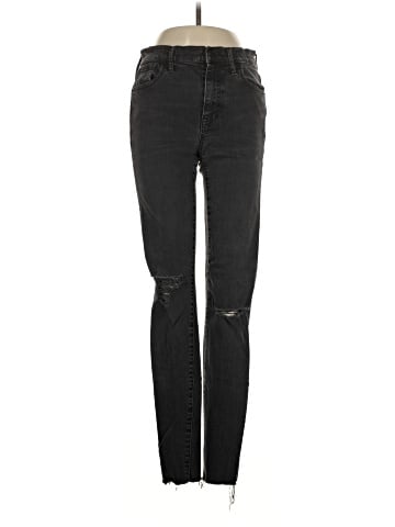 Madewell Tall 9" High-Rise Skinny Jeans in Black Sea (view 1)