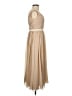 JJ's House 100% Polyester Tan Cocktail Dress Size 14 - photo 4