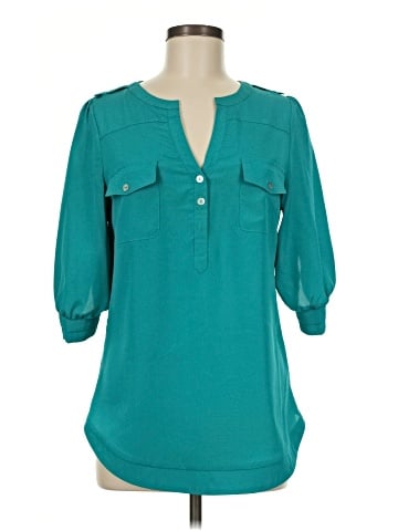 41Hawthorn 3/4 Sleeve Blouse (view 1)
