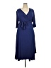 J. Peterman Solid Blue Casual Dress Size XXL - photo 1