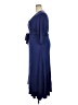J. Peterman Solid Blue Casual Dress Size XXL - photo 5