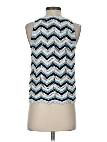 Autumn Cashmere Sleeveless Button-Down Shirt (view 2)