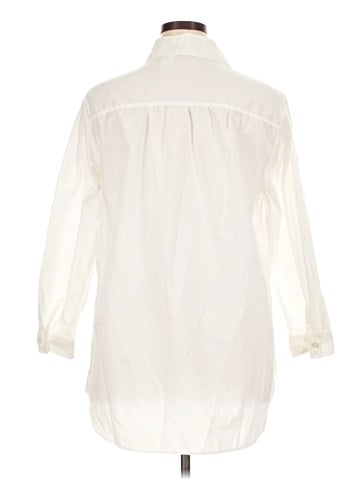 Roaman's 3/4 Sleeve Button-Down Shirt (view 2)