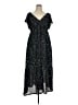 Universal Thread 100% Polyester Stars Black Casual Dress Size XL - photo 1