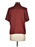 Halogen 100% Polyester Burgundy Short Sleeve Blouse Size M - photo 2