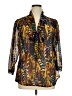 New Directions 100% Polyester Brown 3/4 Sleeve Blouse Size XL - photo 1