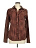 BKE 100% Cotton Plaid Orange Long Sleeve Button-Down Shirt Size M - photo 1