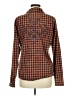 BKE 100% Cotton Plaid Orange Long Sleeve Button-Down Shirt Size M - photo 2