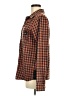 BKE 100% Cotton Plaid Orange Long Sleeve Button-Down Shirt Size M - photo 5