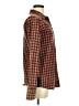 BKE 100% Cotton Plaid Orange Long Sleeve Button-Down Shirt Size M - photo 4