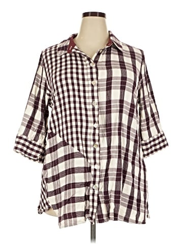 Soft Surroundings 3/4 Sleeve Button-Down Shirt (view 1)