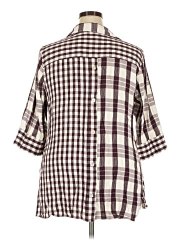 Soft Surroundings 3/4 Sleeve Button-Down Shirt (view 2)