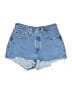 Levi's Color Block Blue Denim Shorts Size 26 waist - photo 1