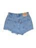 Levi's Color Block Blue Denim Shorts Size 26 waist - photo 2
