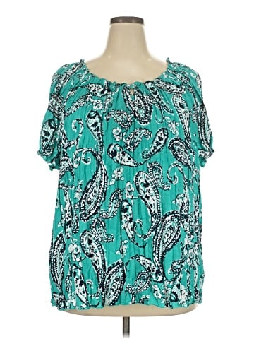 Croft & Barrow Short Sleeve Blouse (view 1)