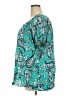 Croft & Barrow 100% Polyester Teal Short Sleeve Blouse Size 2X - photo 5