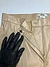 Jason Wu 100% Polyurethane Metallic Tan Dress Pants Size M - photo 3